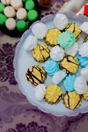 sweet colored cookies