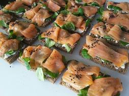 Salmon toast