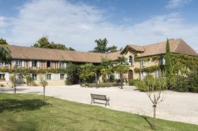 landscape of Manechal Hautes-Pyrenees building in France