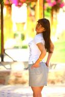 photo of Girl Woman Model at summer