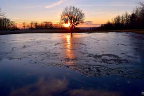 Sunrise Ice Pond