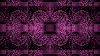 fractal, magenta and black geometric pattern