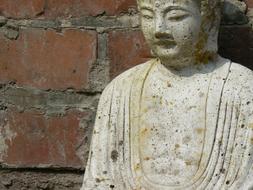 stone Buddha Wall Background