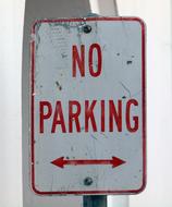No Parking Sign