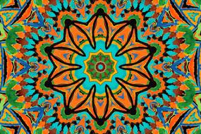 color abstract orange drawing