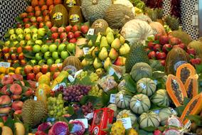 Sweet wholesome fruit in the shop