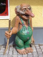 stone sculpture of a fairy grandfather