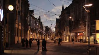 Erfurt in the evening, Germany