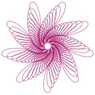 spirograph abstract pattern flowers