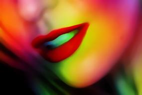 lips color play colorful mouth