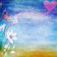 colorful vintage floral background