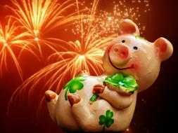 luck piglet figure