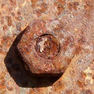 Nut Old Rusty texture