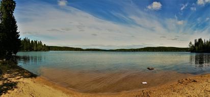 Swedish lake Sand Beach