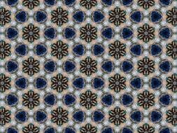 background kaleidoscope geometric flowers