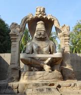 statue in Laksmi Narashimha Temple, India