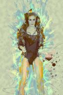 portrait of a woman in digital art