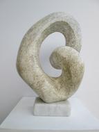 Modern hand carved stone statue