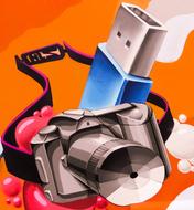 graffiti photo camera storage device
