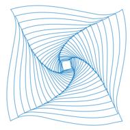 square spiral web as background