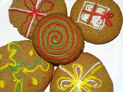 Colorful christmas cookies