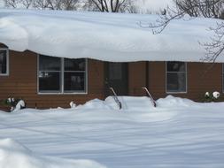 magnificent Winter Snow house