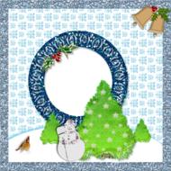 scrapbook background christmas card