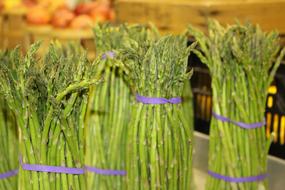 green packaged asparagus