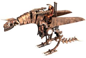 dragon metal as a 3d model on white