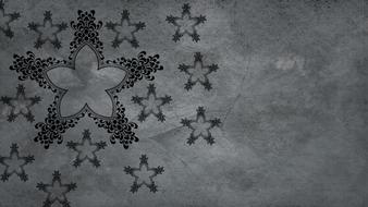 drawn stars on a gray background