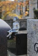 Angel Figure on Cemetery