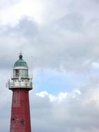 cloudy sky over the lighthouse