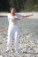 Qi-Gong Calm person