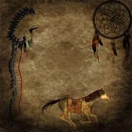background scrapbooking paper indian drawing