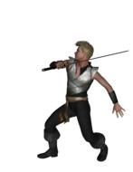 man fighter sword drawing