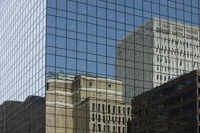 skyscrapers with glass facade in Ottawa
