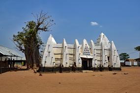 white building by the desert