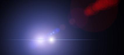 light rays reflection blue sky