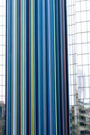 striped Facade, detail, France, Paris
