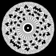 relaxing mandala coloring page drawing