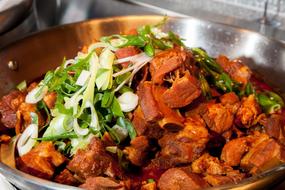 meat ribs with spices