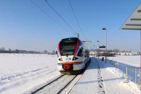 Train Railway Winter