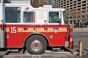 Fire vehicle New York Manhattan