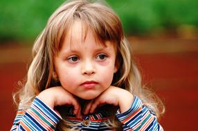 portrait of Girl Pensive