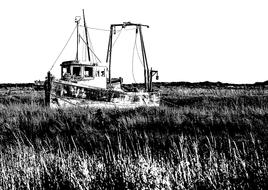 ship abstract background boat pencil drawing