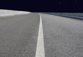View of highway empty line
