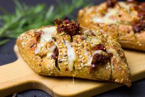 Bread Cheese Tomatoes Baked