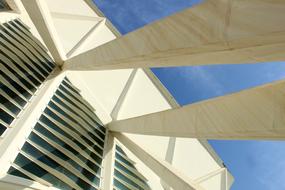 white wall and modern building construction