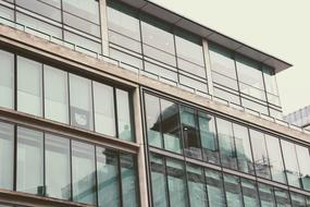 glass panoramic building facade