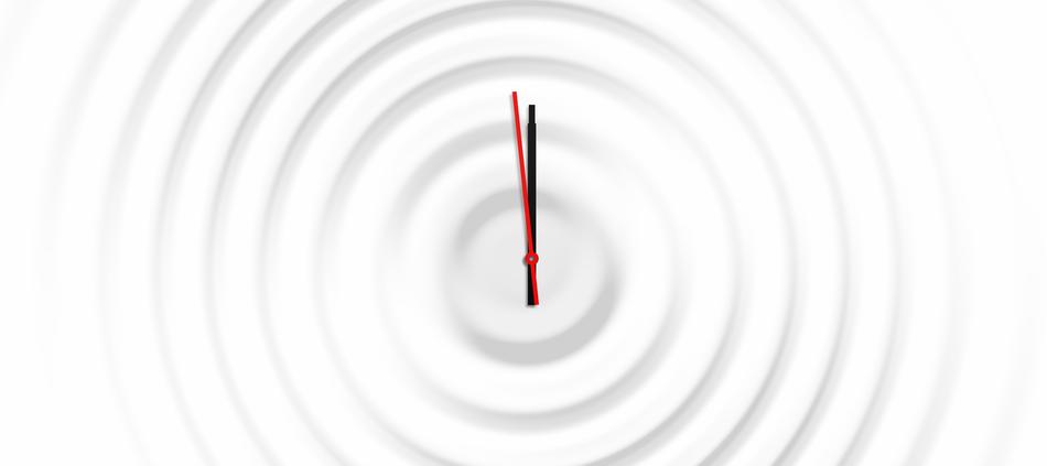dial in the background of waves